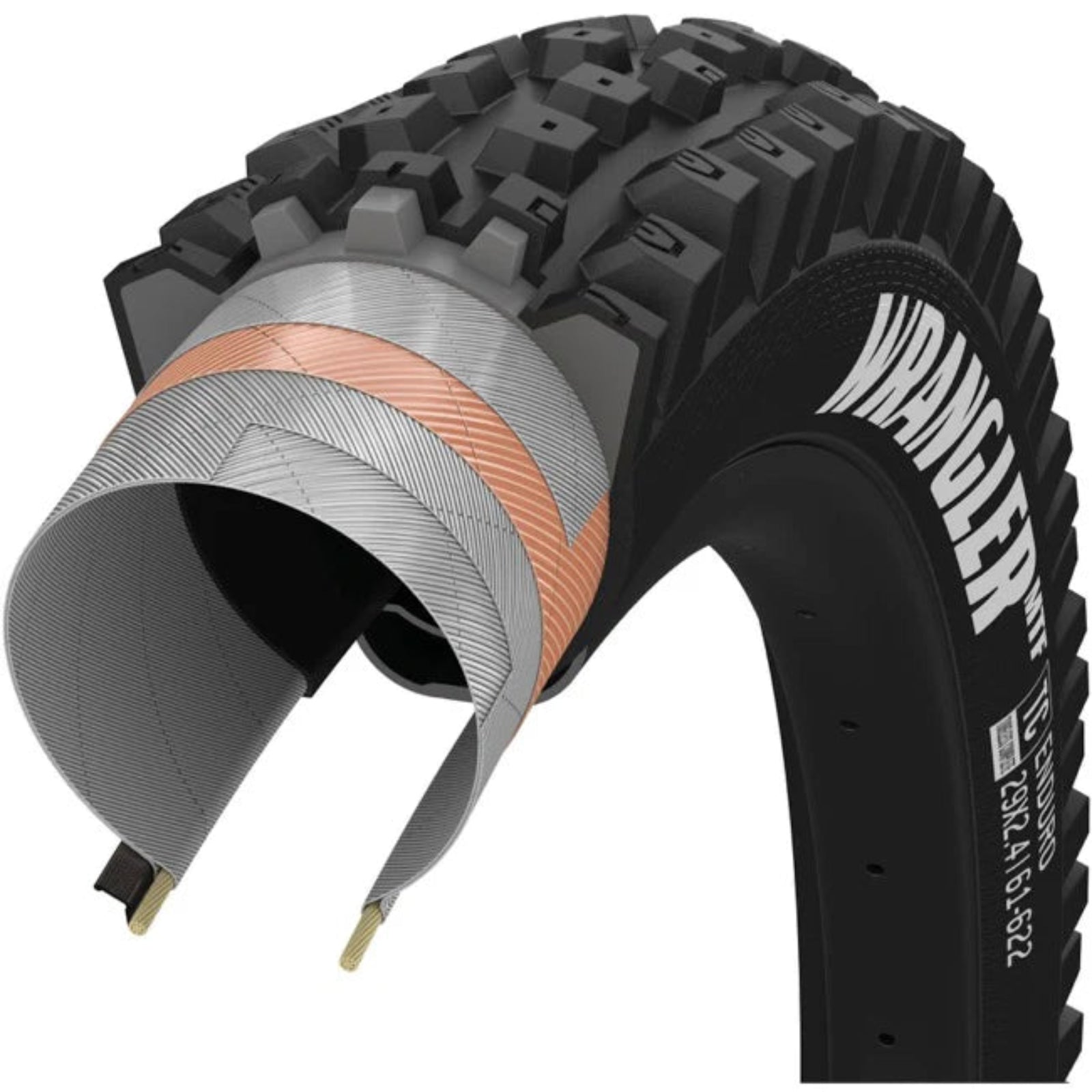 Llanta Goodyear Wrangler MTF Enduro Tubeless Complete 29x2.4 / 61-622 Blk