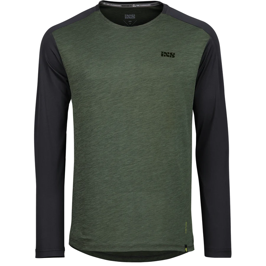 IXS Flow X Jersey Manga Larga Olive/Black