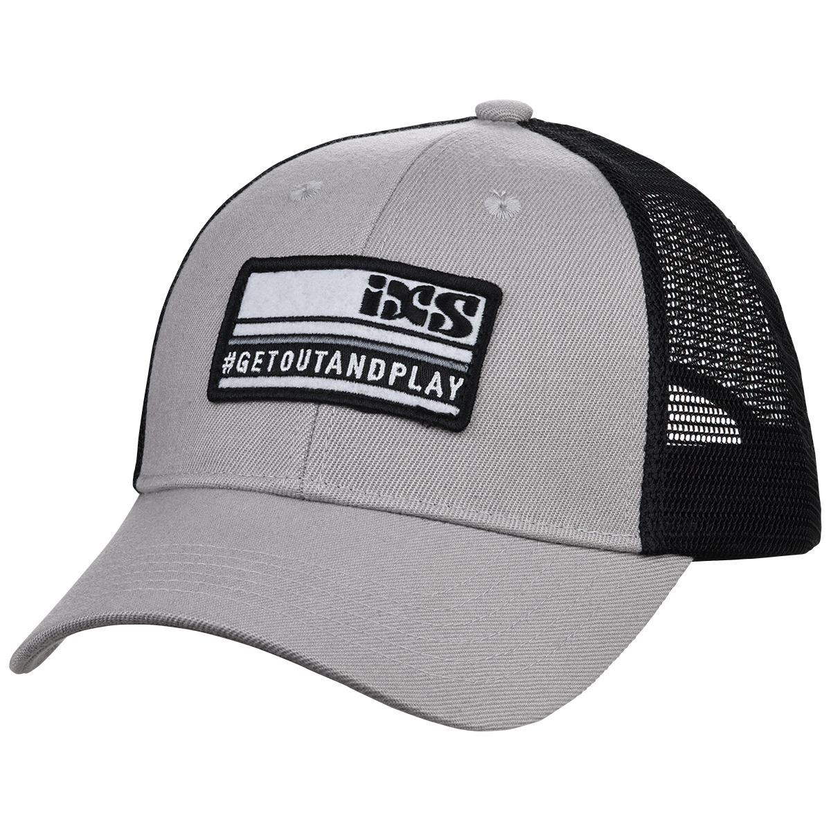 IXS Playground Curved Hat One Size Grey