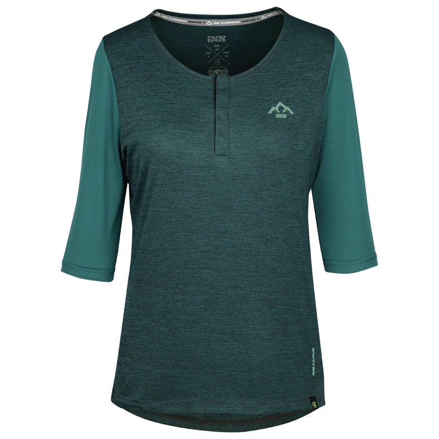IXS Carve X Women Henley Everglade