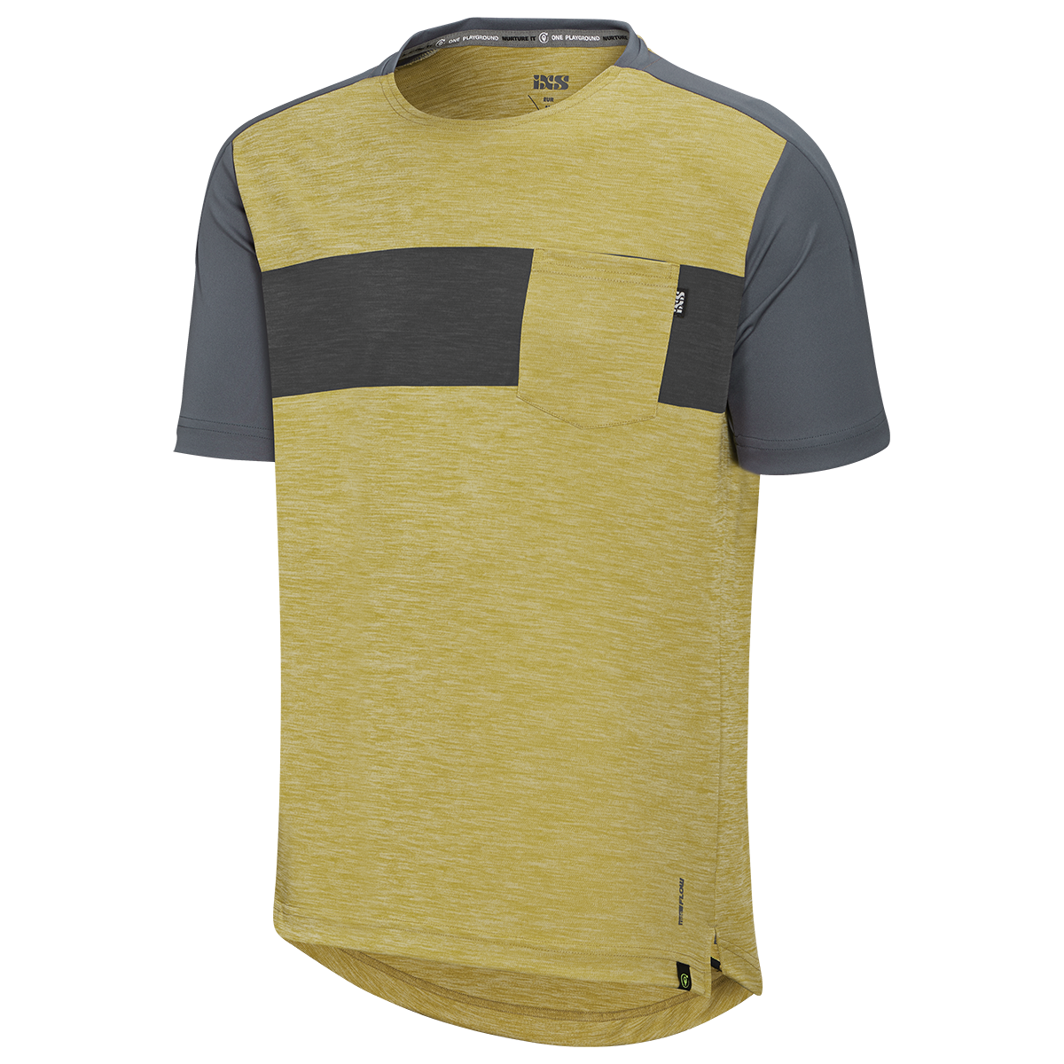 iXS FLOW X JERSEY Acacia Solid Charcoal