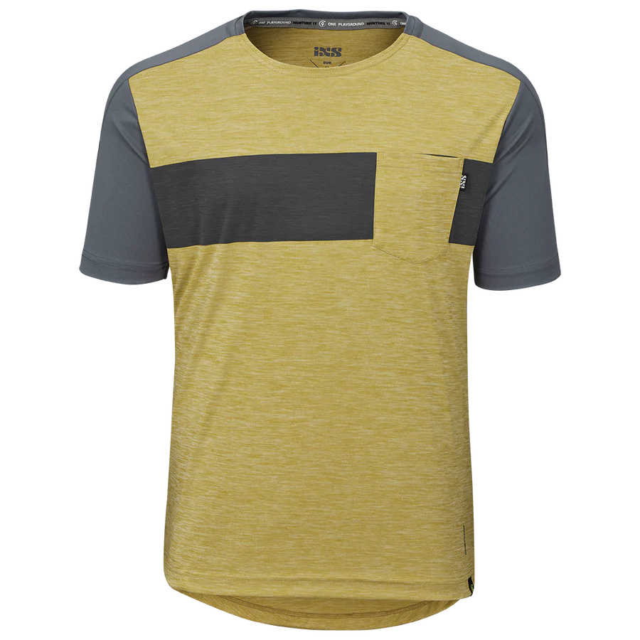 iXS FLOW X JERSEY Acacia Solid Charcoal