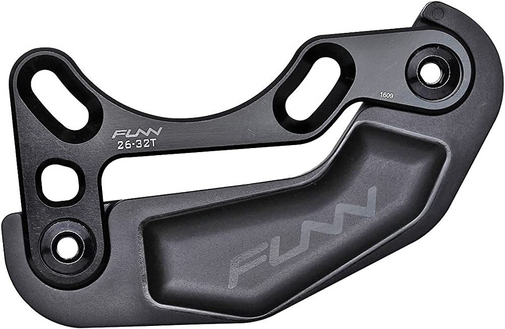 Bash Guard, 26-32T, AL7075 Backplate And 2 PC Bash(Black,Transparent)