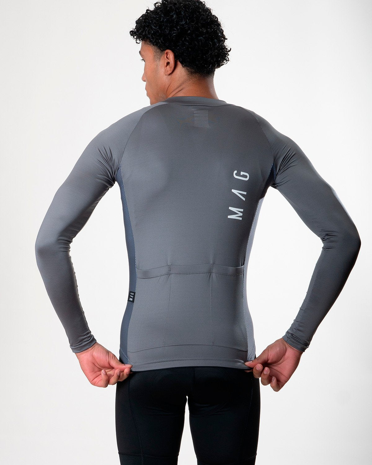 JERSEY MANGA LARGA VERDE PINO