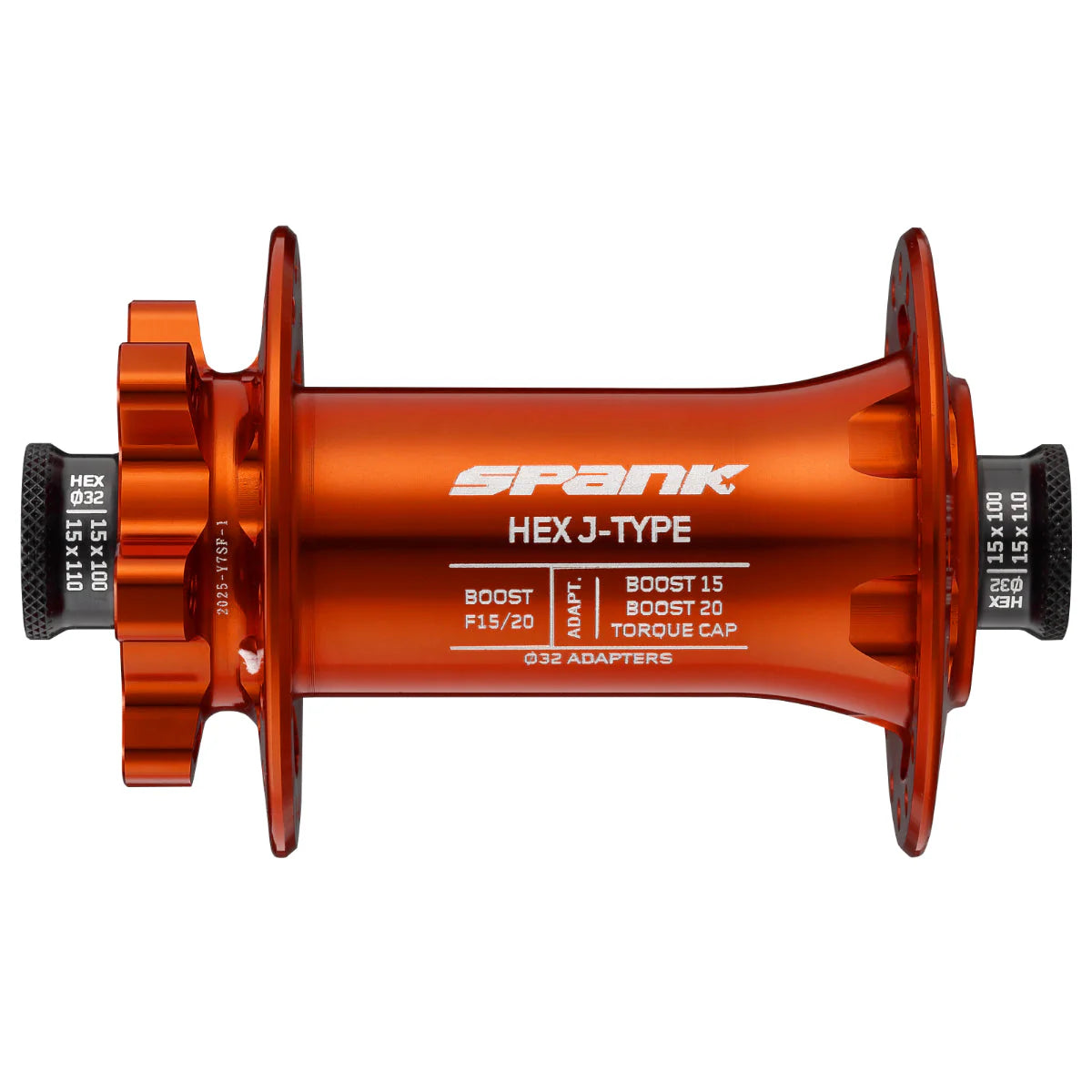 HEX J-TYPE Boost F15/20 Front Hub Orange