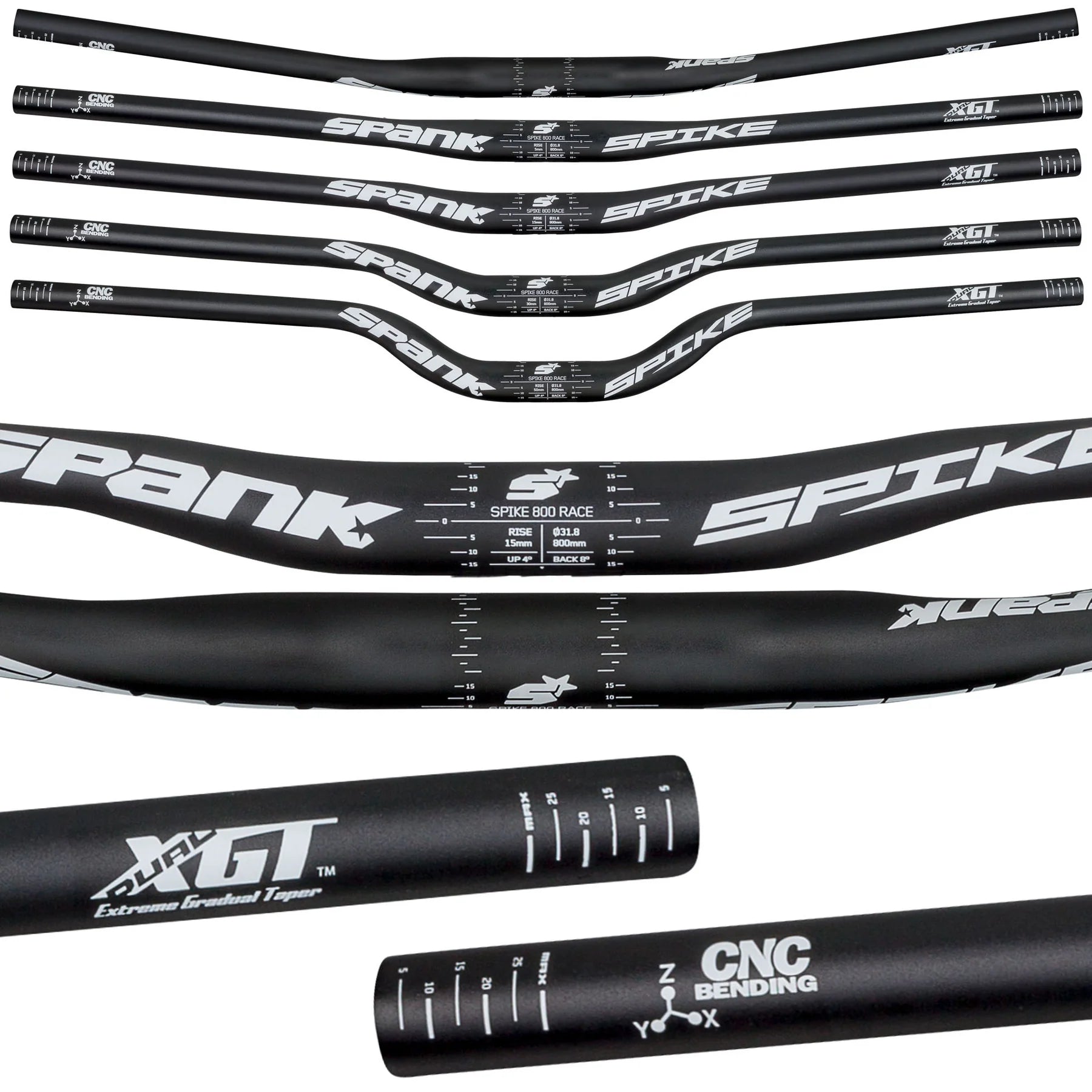 Timon Spank SPIKE 800 Race Bar 30R 31.8 MM Black