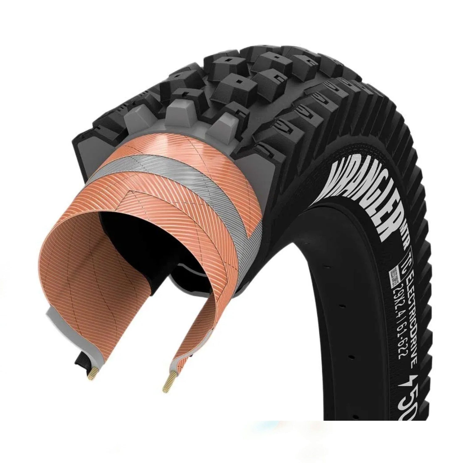 Llanta Goodyear Wrangler MTR ElectricDrive Tubeless Complete 29x2.4 / 61-622 Blk
