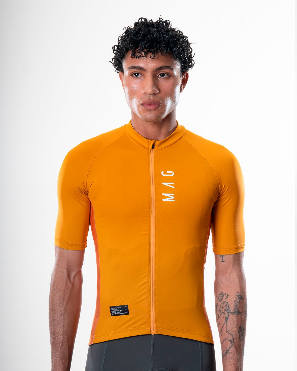 JERSEY MANGA CORTA MOSTAZA