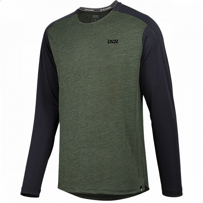 IXS Flow X Jersey Manga Larga Olive/Black
