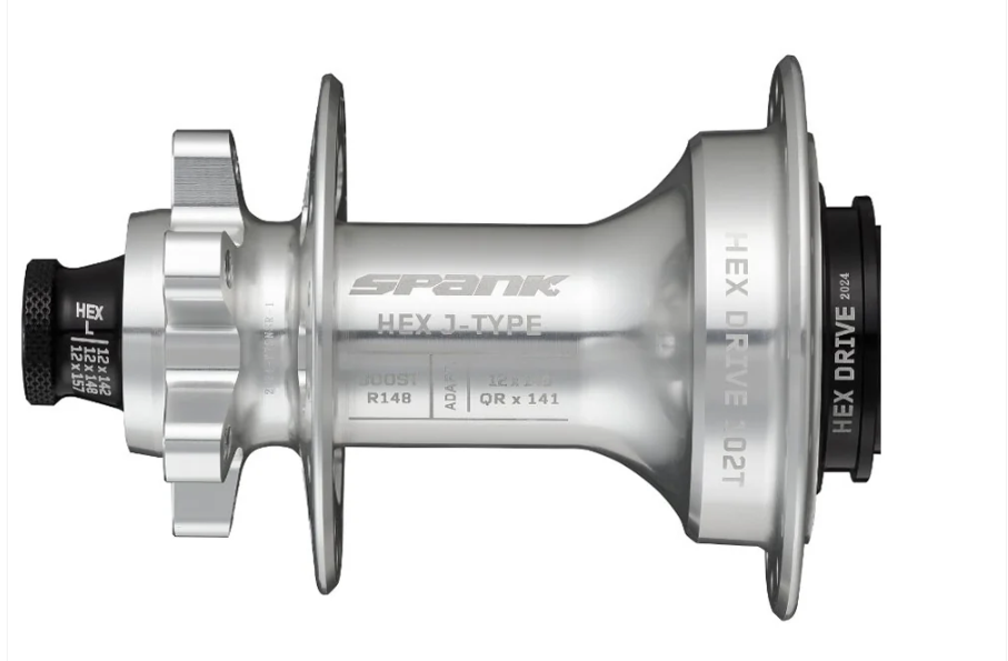 HEX J-TYPE Boost R148 Blank Hub Raw Silver 32H (no freehub fitted)