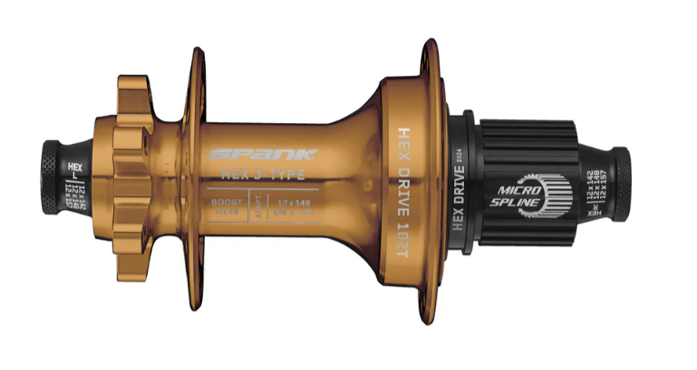 HEX J-TYPE Boost R148 Blank Hub Bronze 32H (no freehub fitted)