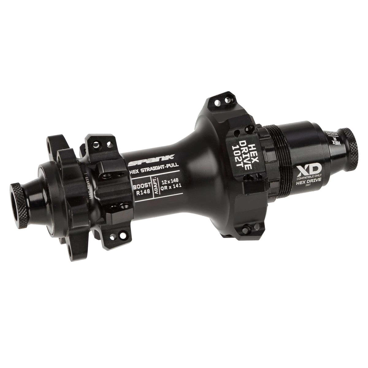 HEX Straightpull Boost R148 'Blank Hub Black 28H (no Freehb 'fitted)