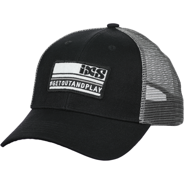IXS Playground Curved Hat One Size Black