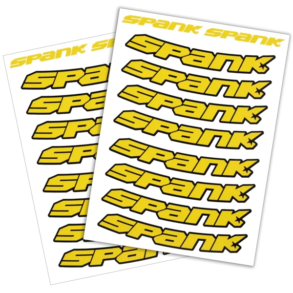 SPANK IND Rim Sticker Kit Yellow