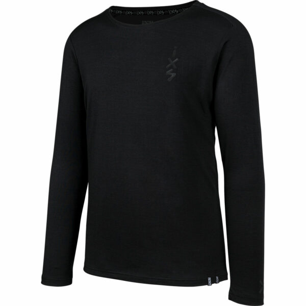 iXS FLOW MERINO JERSEY Black Long Sleeve